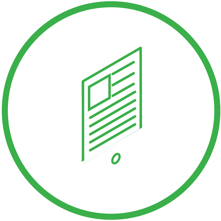 eBook ebook icon in a green circle