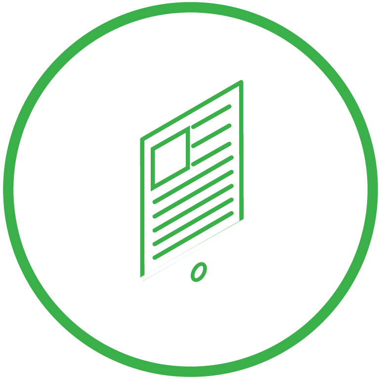 ebook icon in a green circle