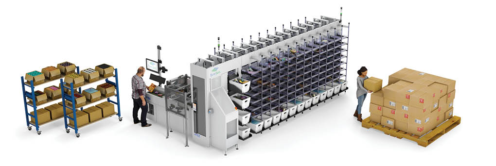 Cross-docking sortation Sure Sort with people sorting for cross-docking